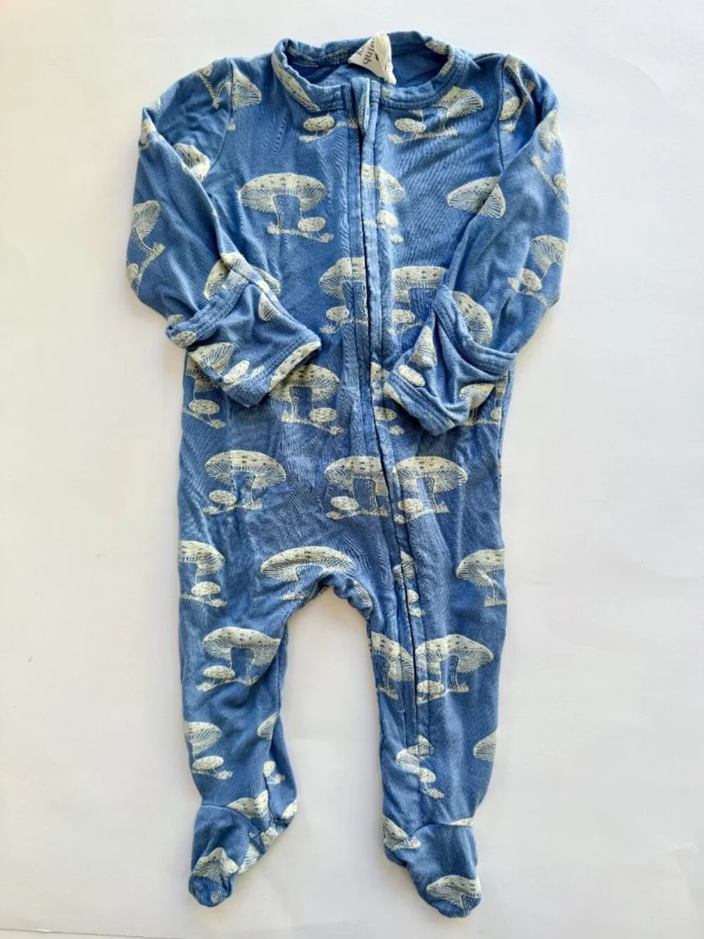Kate Quinn 2pc Zip Footie Bundle Mushroom Elephant 0-3M